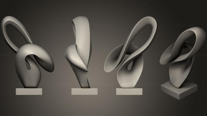 Статуэтки и статуи разные (Всплеск скульптуры, STKR_0945) 3D модель для ЧПУ станка